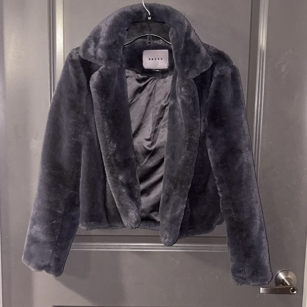 Faux Fur Moto Jacket Cosmic High